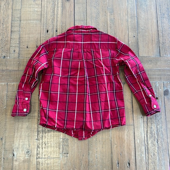 Janie and jack red plaid button down shirt - Picture 4 of 4